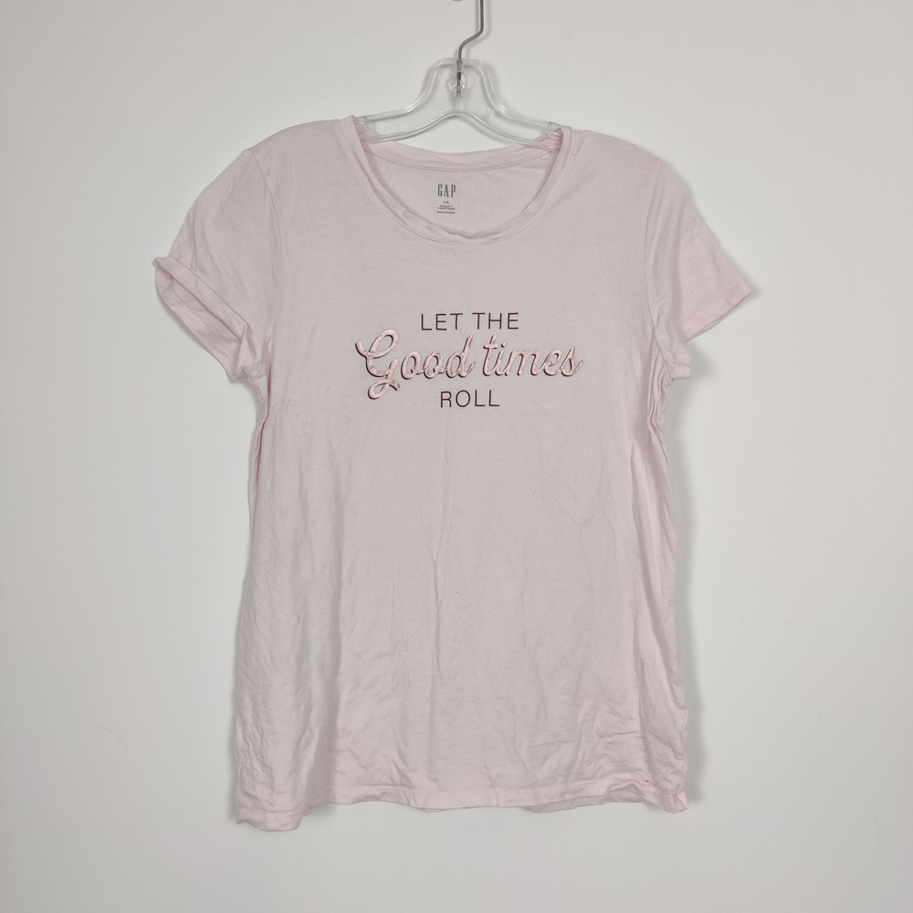 Gap "Let The Good Times Roll" Graphic Tee Comfy Casual Loungewear